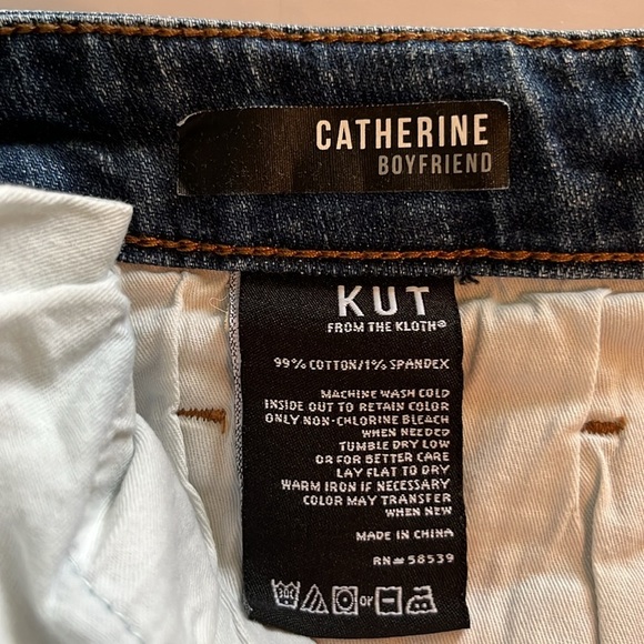 Kut From The Kloth Catherine Boyfriend Mid Rise Size 10 - Picture 12 of 16